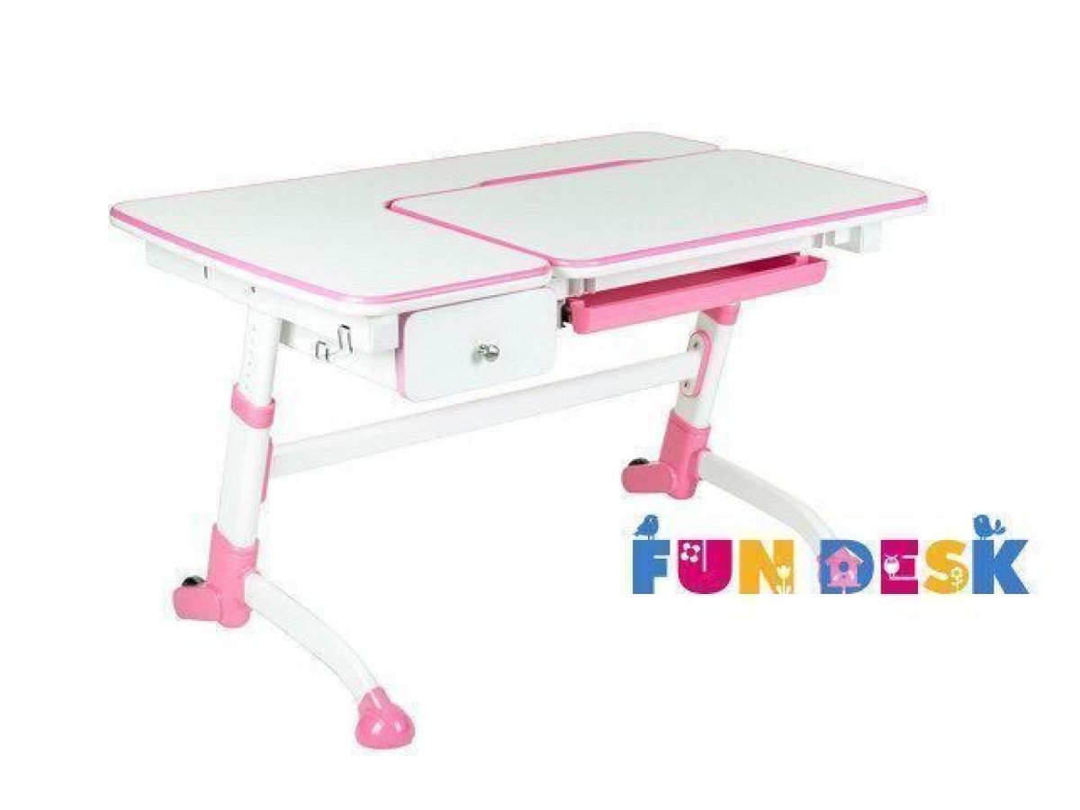 Парта-трансофрмер Amare Pink с выдвижным ящиком | фото 2