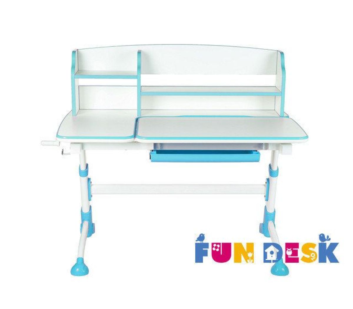 Парта-трансформер Amare II Blue с надстройкой | фото 2