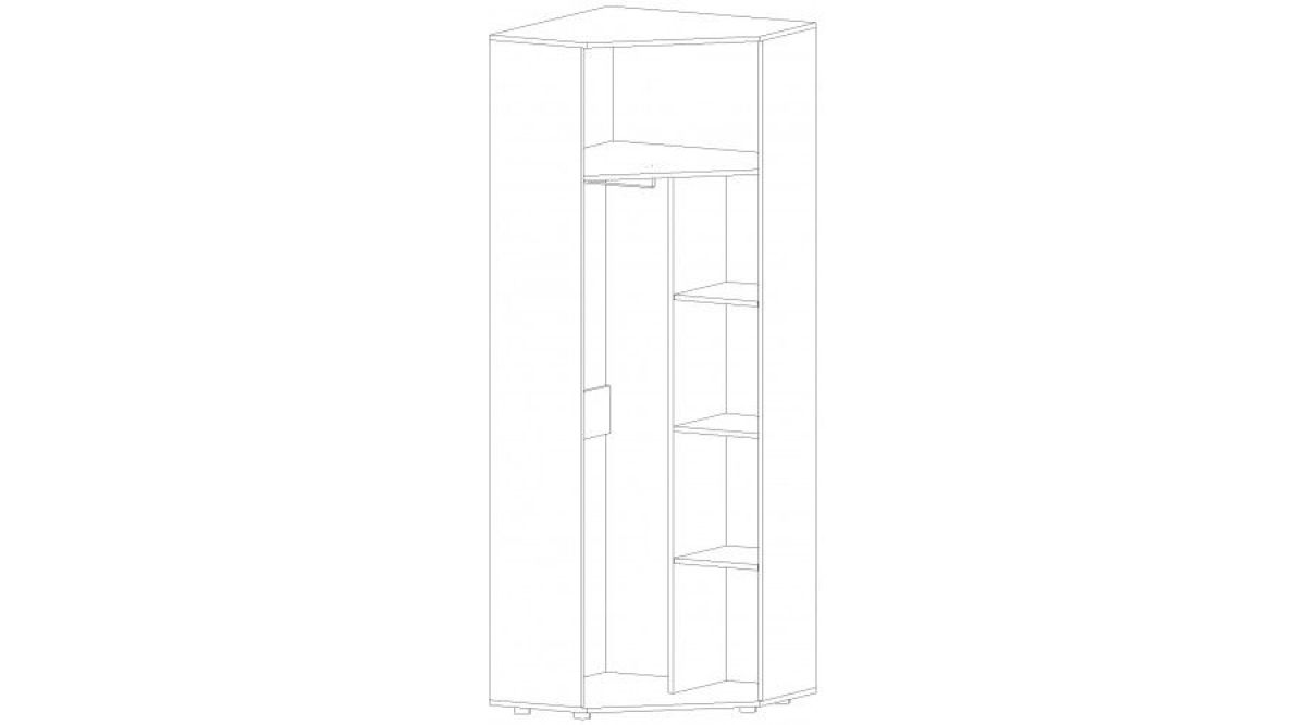 ИНФИНИТИ Прихожая Шкаф угловой (Ясень шимо комб.) | фото 2