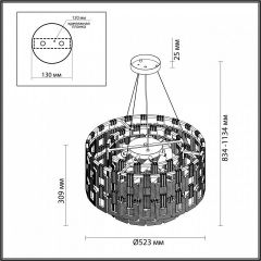 Подвесная люстра Odeon Light Buckle 4989/9 | фото 8