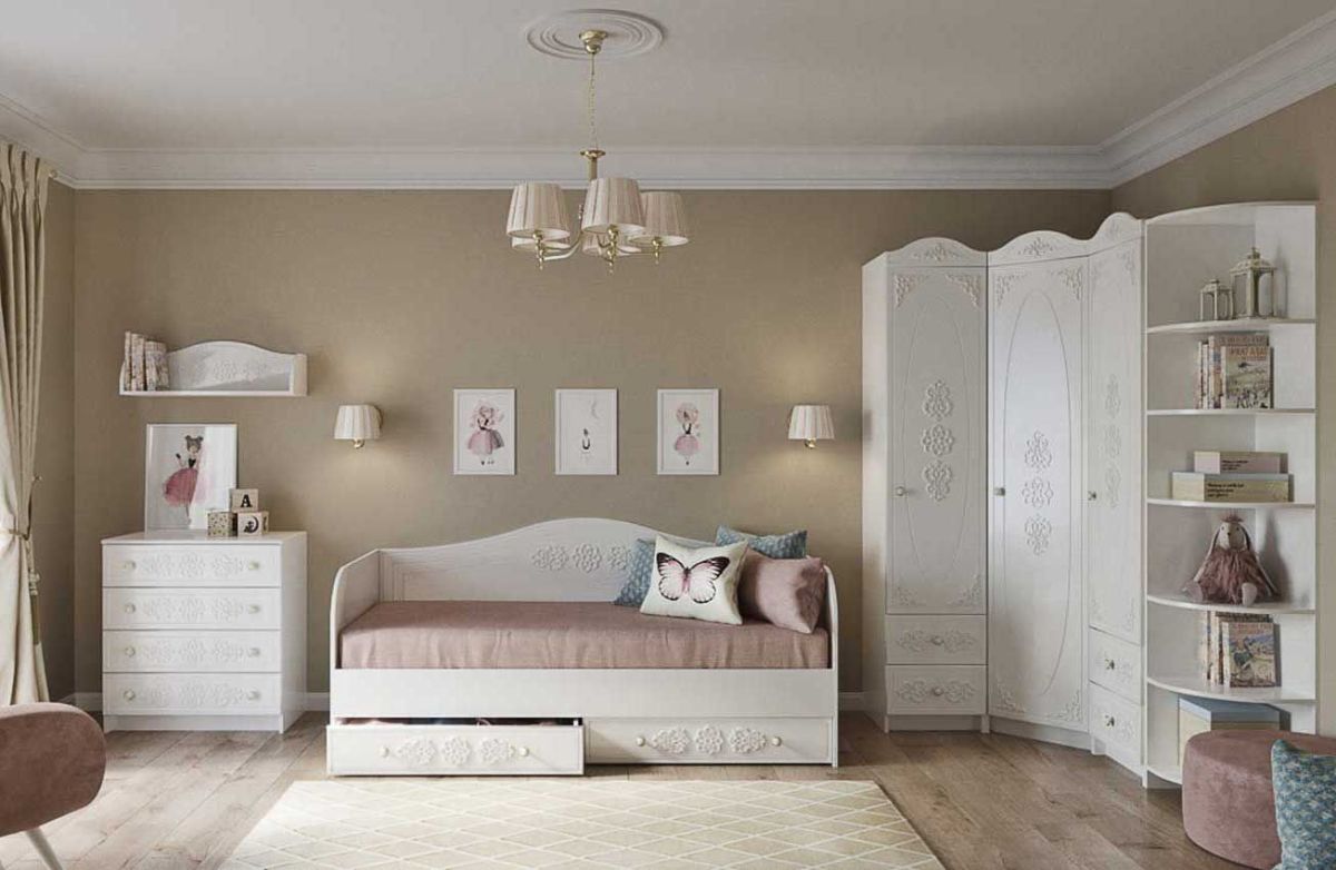 KI-KI КМД800.1 Комод (белый/белое дерево) | фото 3