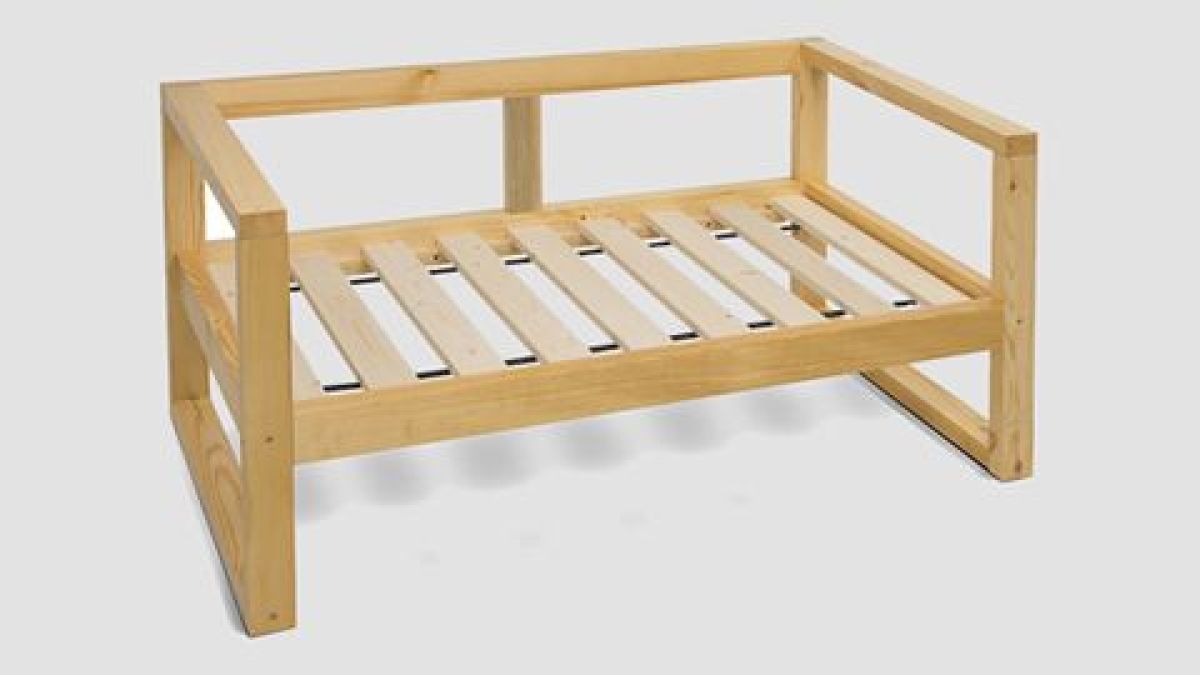 Диван трехместный DEmoku Д-3 (Беж/Темный дуб) | фото 3