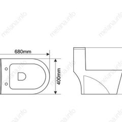 Унитаз-моноблок MELANA MLN-2010 | фото 2