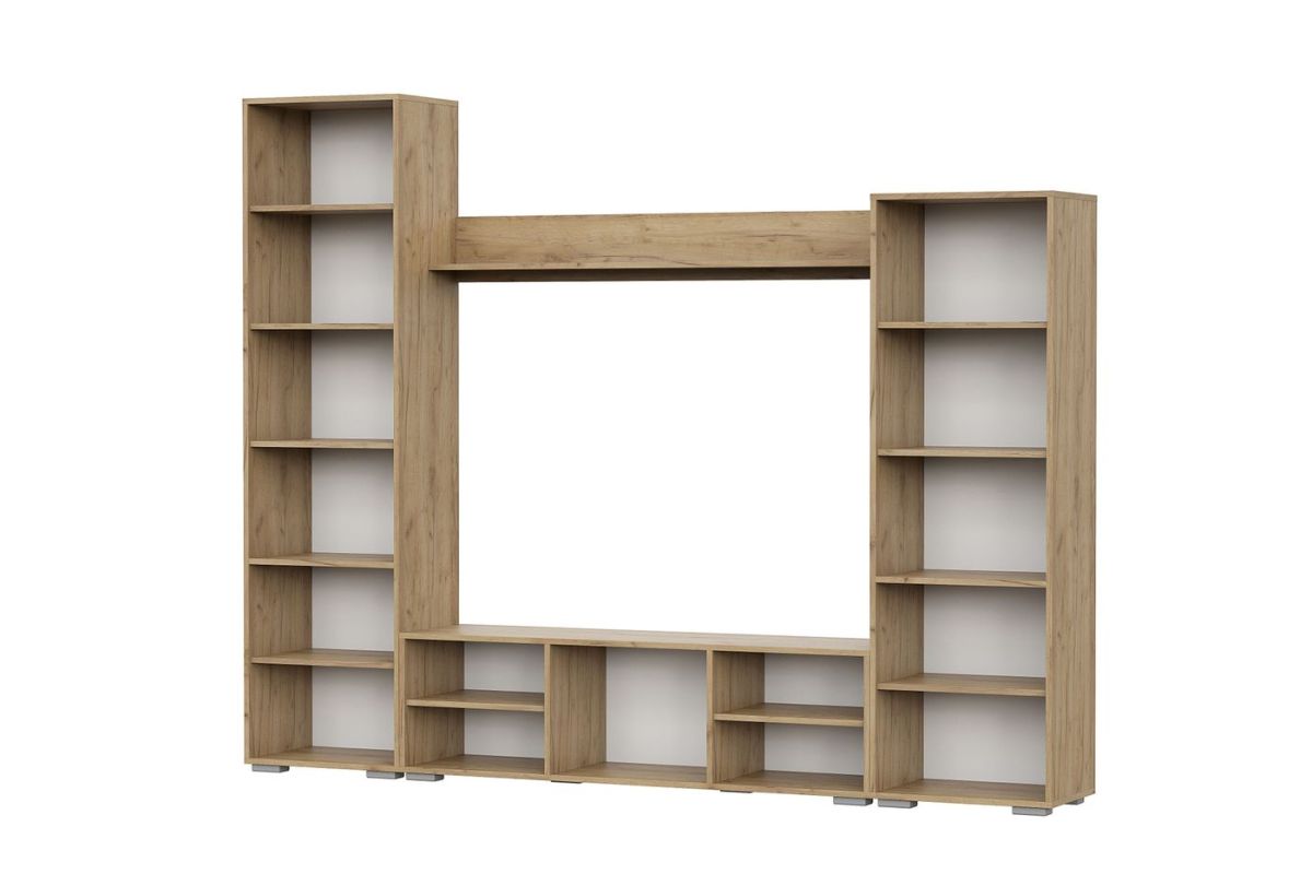 Гостиная МГС 6 Исполнение 1 (Дуб золотой/Белый глянец) | фото 2