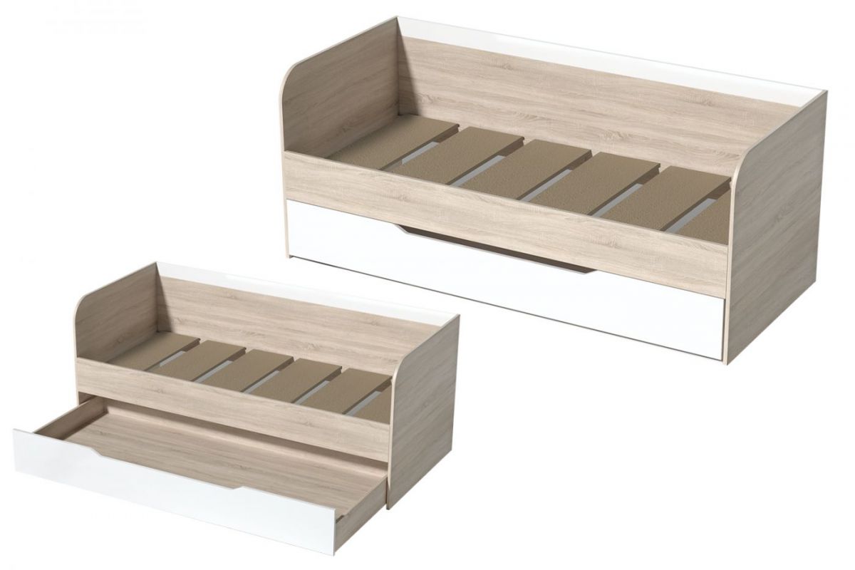 Подростковая Галактика (Дуб Сонома/Белый глянец) | фото 2