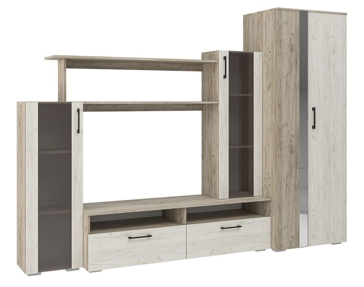 Гостиная Эмма (Дуб Крафт серый/белый) | фото 2