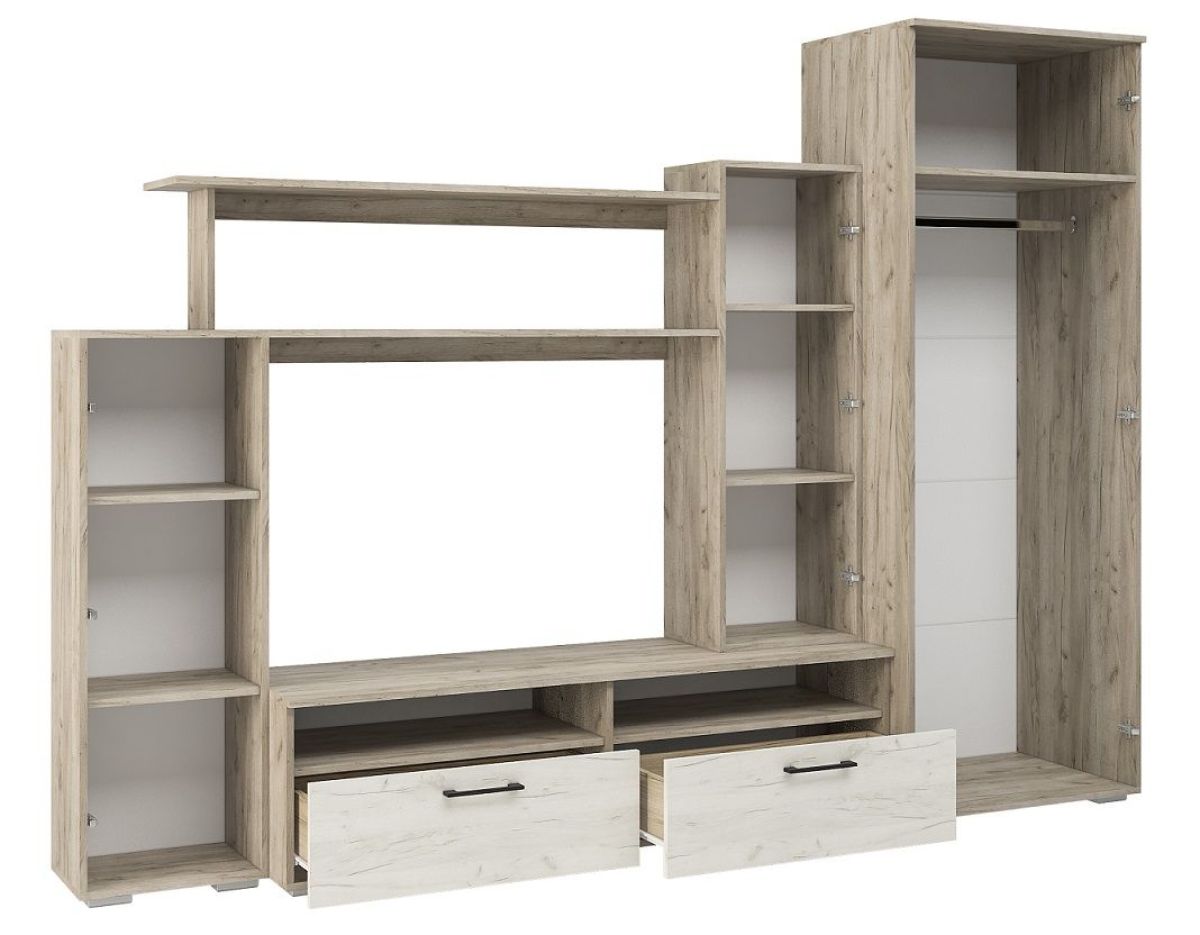 Гостиная Эмма (Дуб Крафт серый/белый) | фото 3