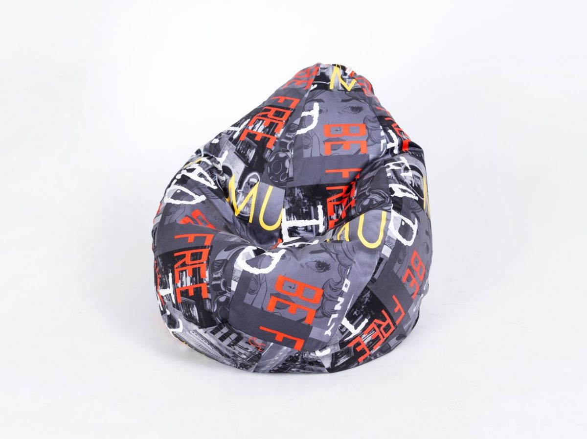 Кресло-мешок Груша Среднее (750*1200) Серия велюр "Принт" | фото 10