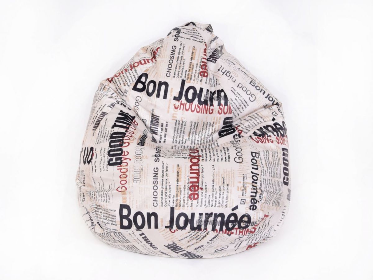 Кресло-мешок Юниор (1000*750) Велюр Принт 1 | фото 2