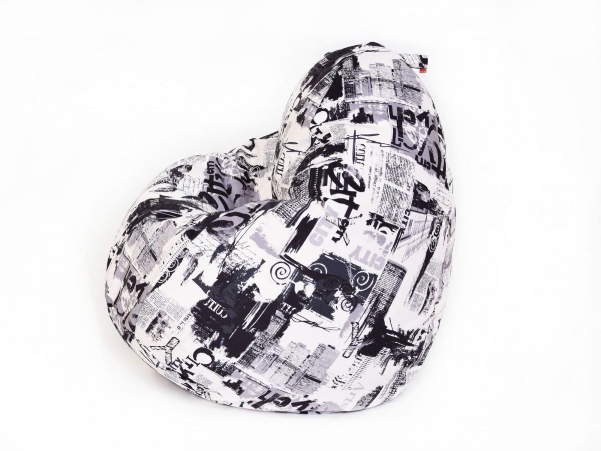 Кресло-мешок Юниор (1000*750) Велюр Принт 1 | фото 4
