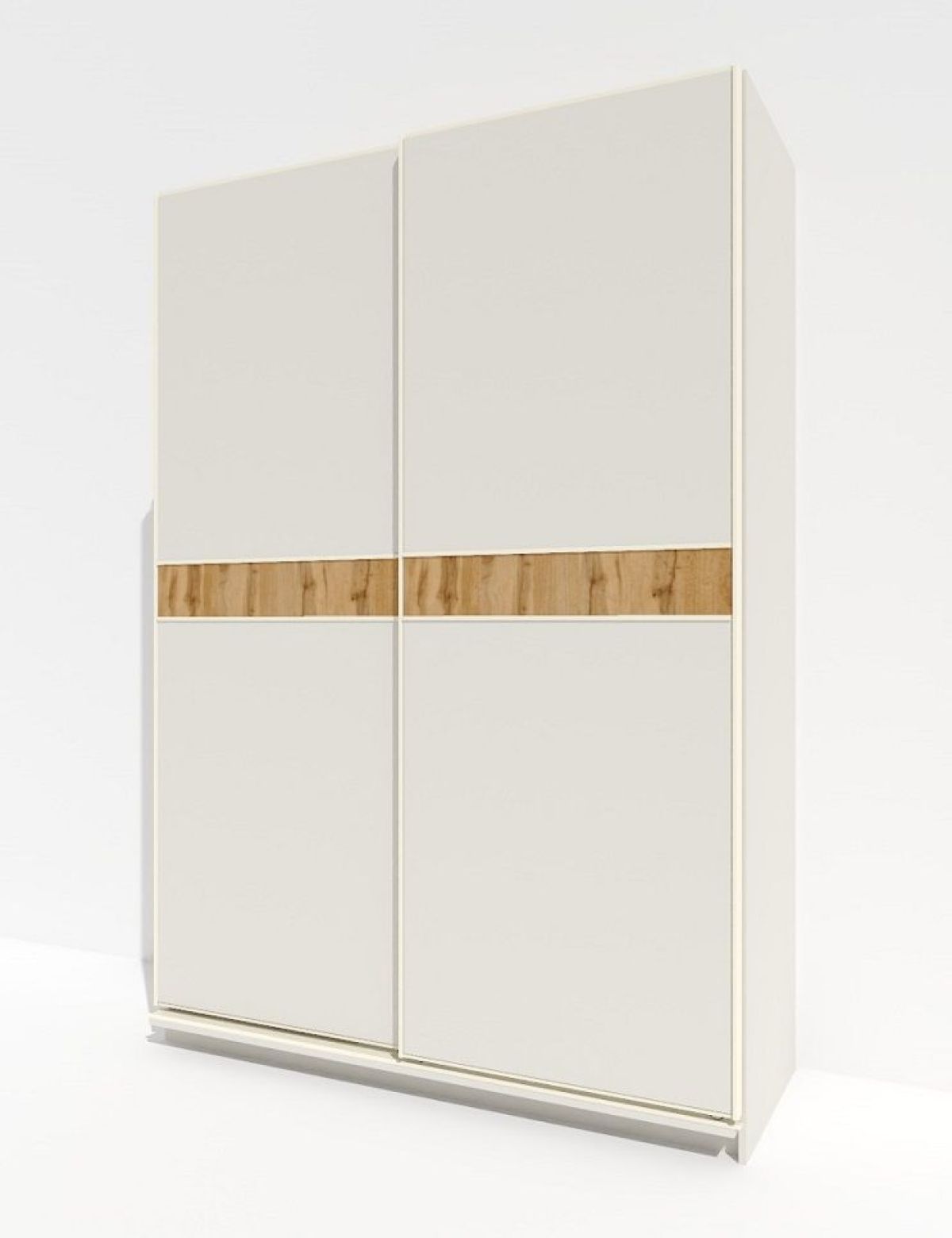 Шкаф-купе 1400 серии SOFT D6+D6+B2+PL3 (2 ящика+2штанги) профиль «Капучино» | фото 4