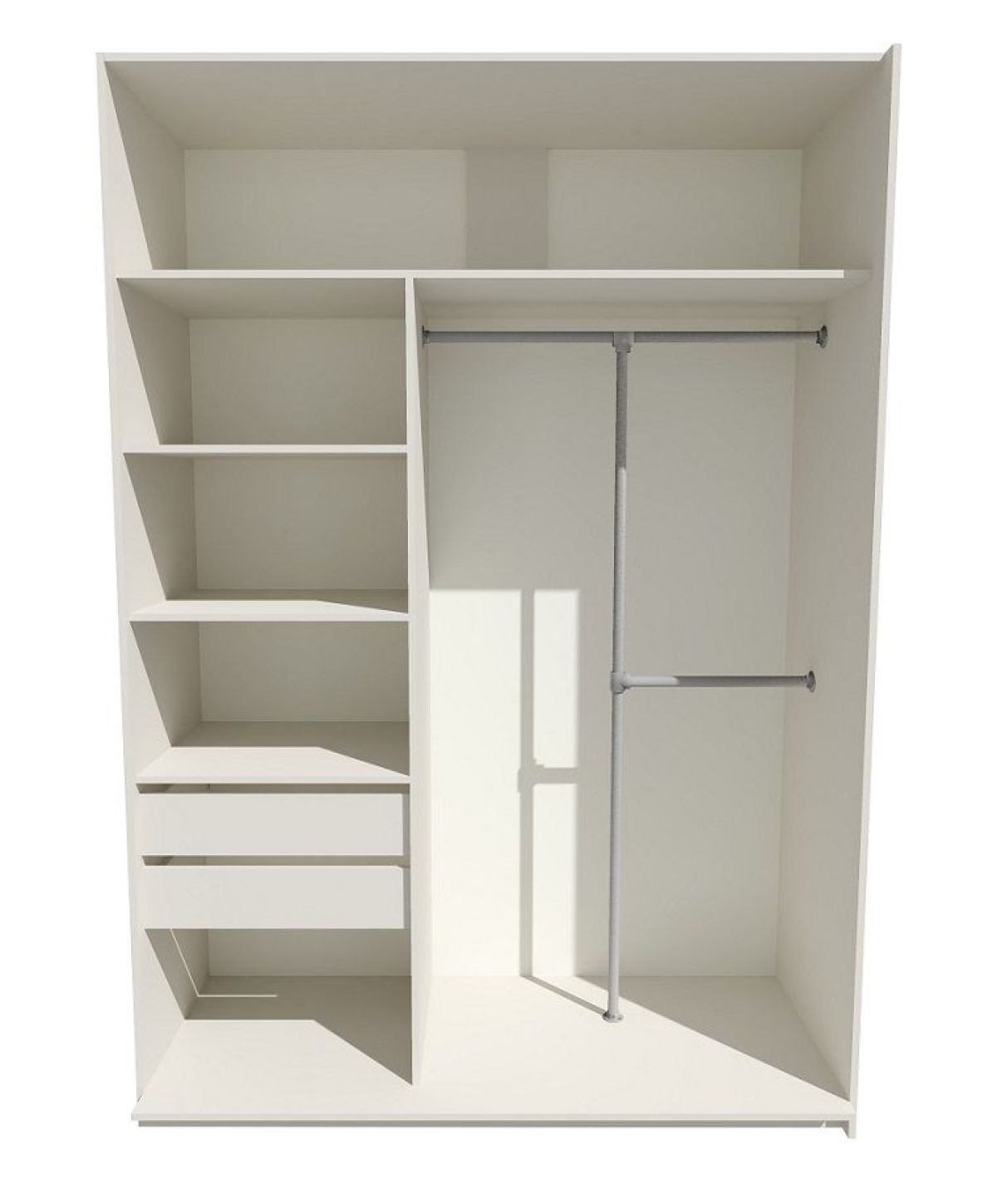 Шкаф-купе 1800 серии SOFT D8+D2+B2+PL4 (2 ящика+F обр.штанга) профиль «Капучино» | фото 2