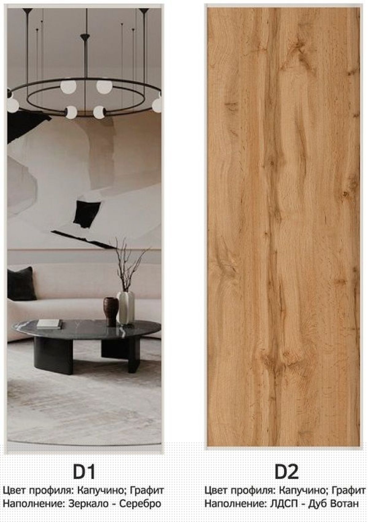 Шкаф-купе 2400 серии SOFT D7+D3+D3+B22+PL4 (по 2 ящика лев/прав+2штанги) профиль «Капучино» | фото 9