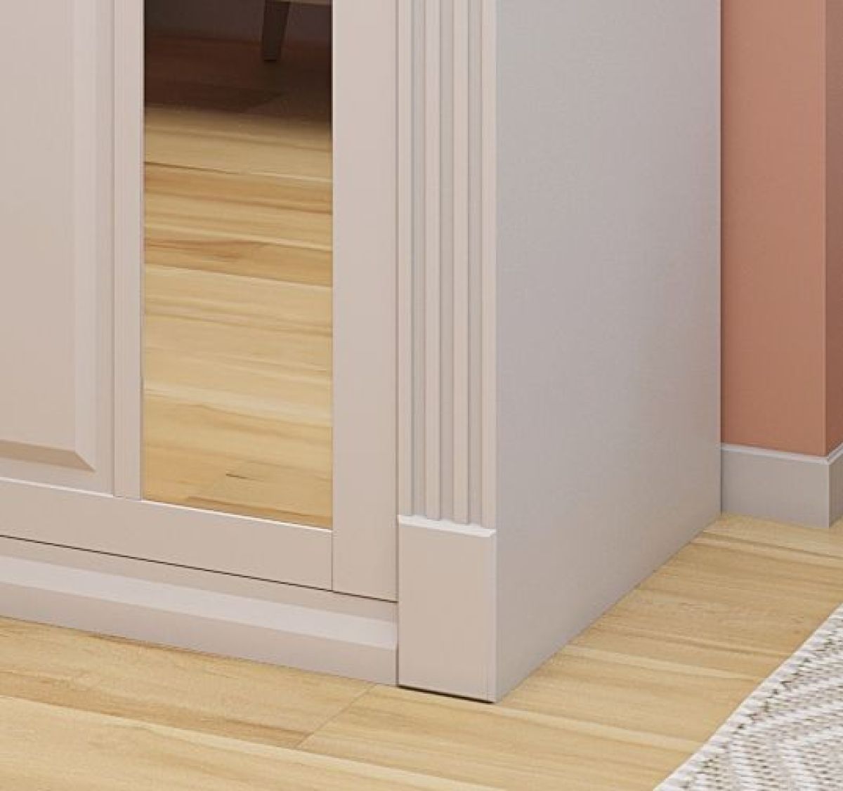 Шкаф-купе 1700 серии NEW CLASSIC K6Z+K6+B2+PL3 (2 ящика+2 штанги) профиль «Капучино» | фото 5