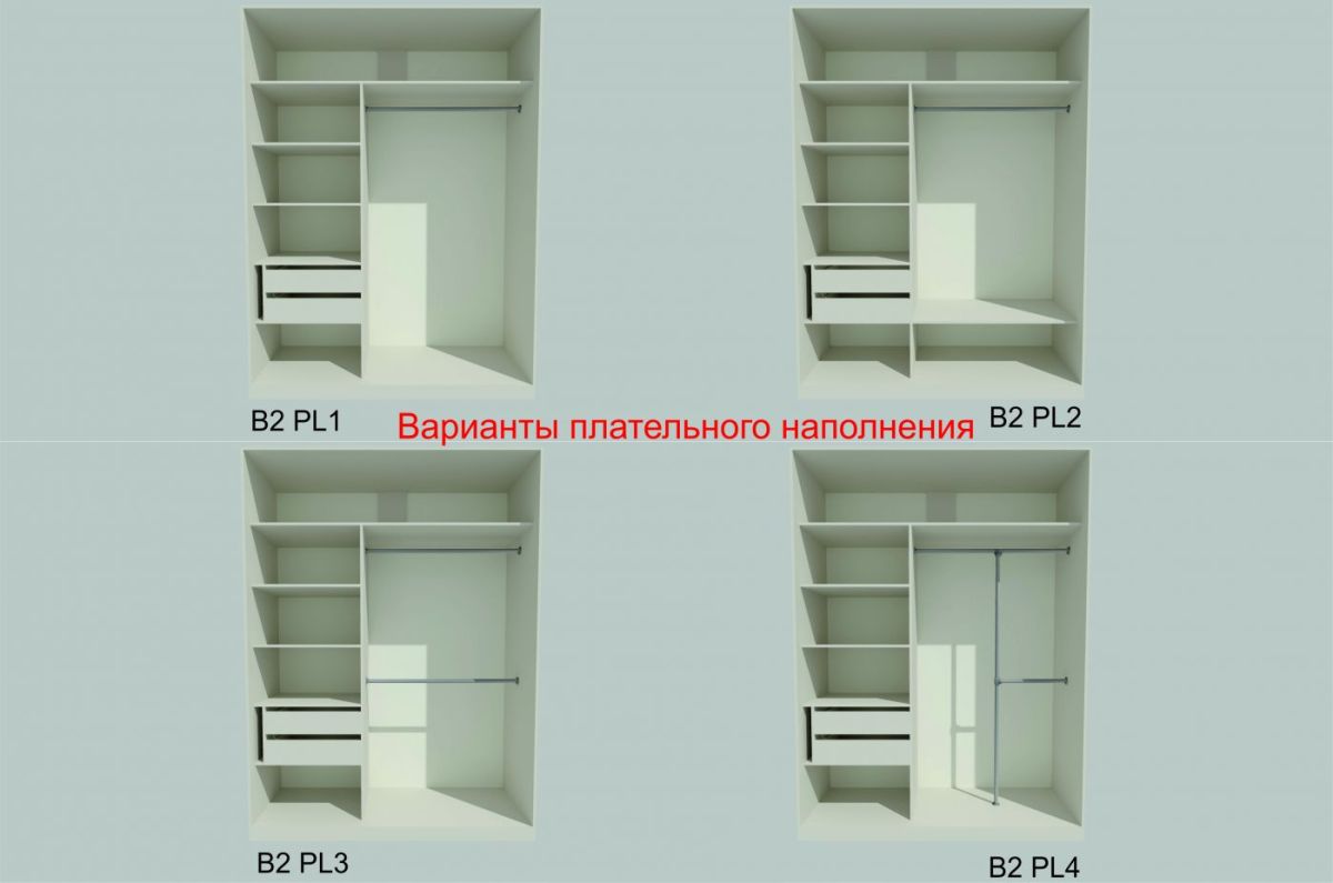 Шкаф-купе 1700 серии NEW CLASSIC K6Z+K6+B2+PL3 (2 ящика+2 штанги) профиль «Капучино» | фото 6