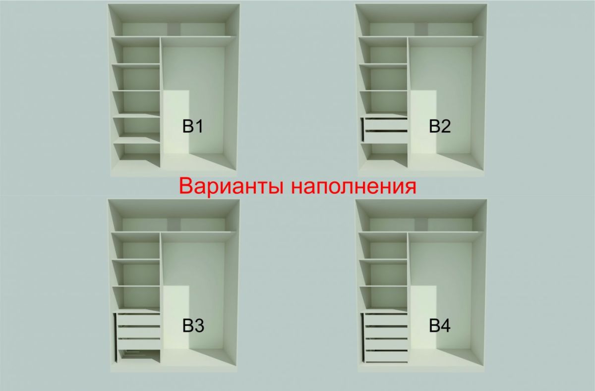 Шкаф-купе 1700 серии NEW CLASSIC K6Z+K6+B2+PL3 (2 ящика+2 штанги) профиль «Капучино» | фото 7
