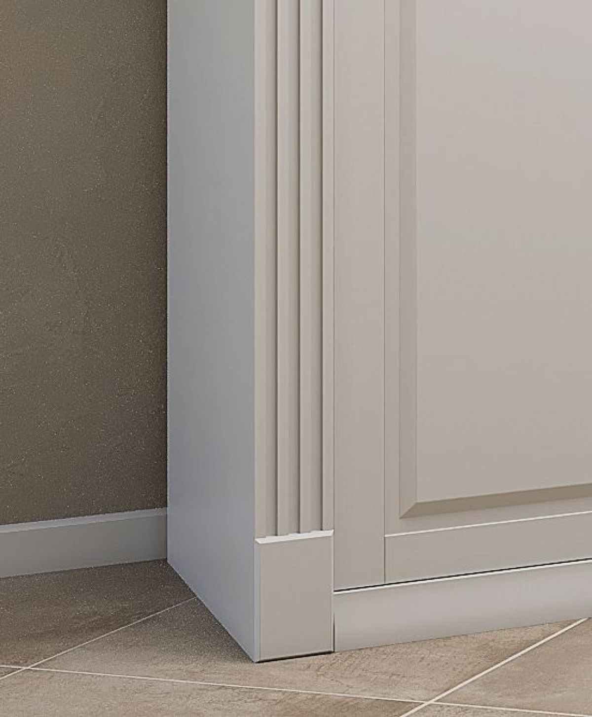 Шкаф-купе 1700 серии NEW CLASSIC K4+K4+B2+PL4 (2 ящика+F обр. штанга) профиль «Капучино» | фото 5