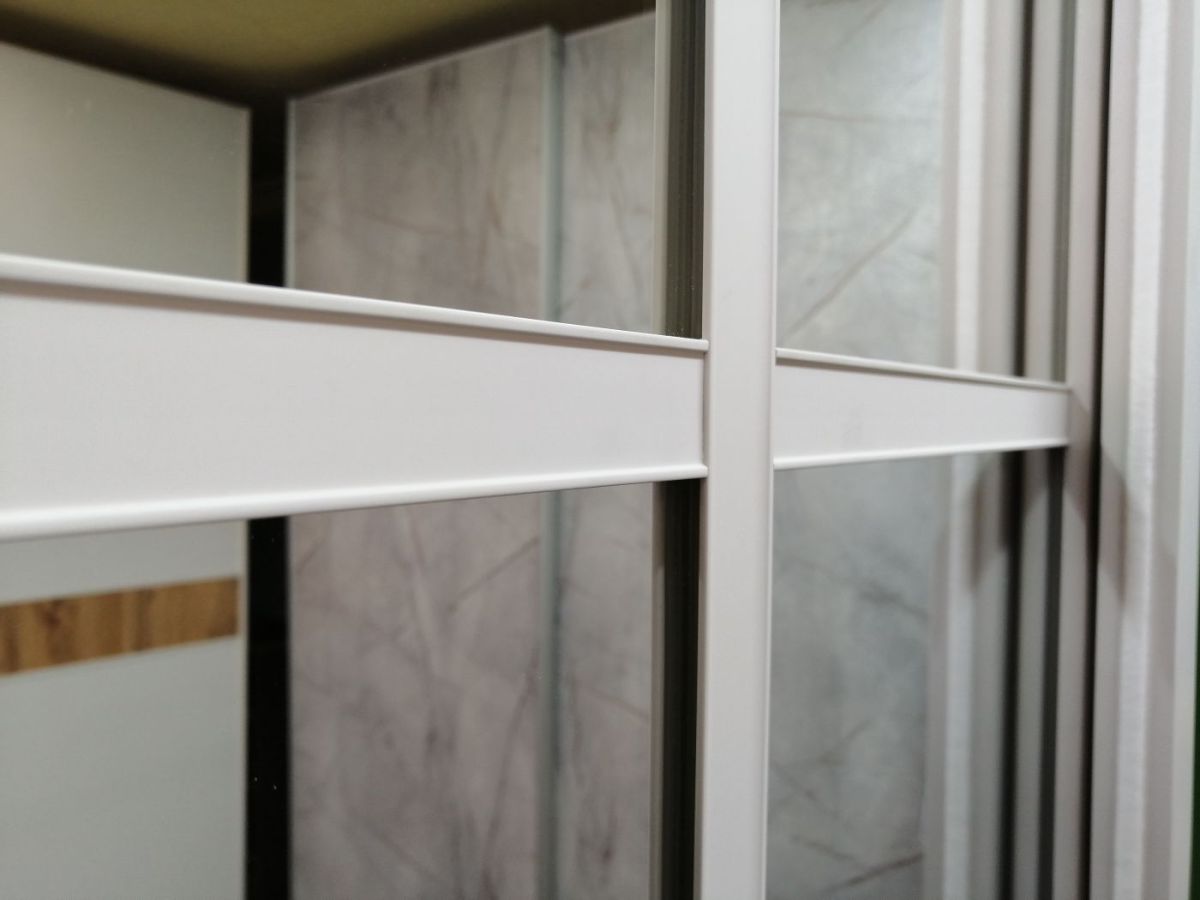 Шкаф-купе 1700 серии NEW CLASSIC K4+K4+B2+PL4 (2 ящика+F обр. штанга) профиль «Капучино» | фото 6