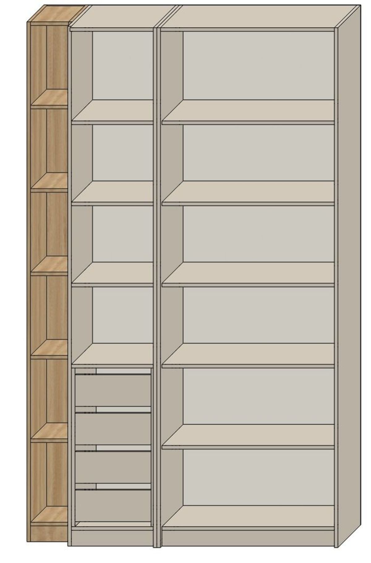 Спальня Серый камень 6 (серии «ГЕСТИЯ») Серый камень/Дуб Небраска натуральный | фото 2