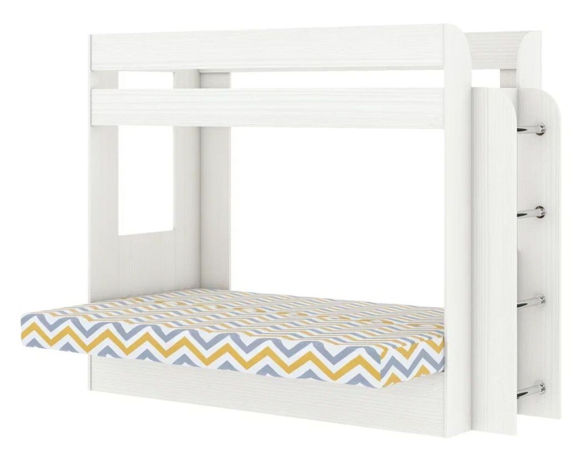 Кровать 2-х ярусная с диваном Карамель 75 (RIKKO YELLOW) Бодега светлая | фото 3