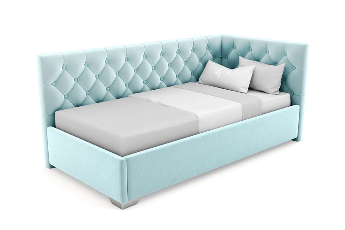 Кровать угловая Виола интерьерная +основание (120х200) | фото 18