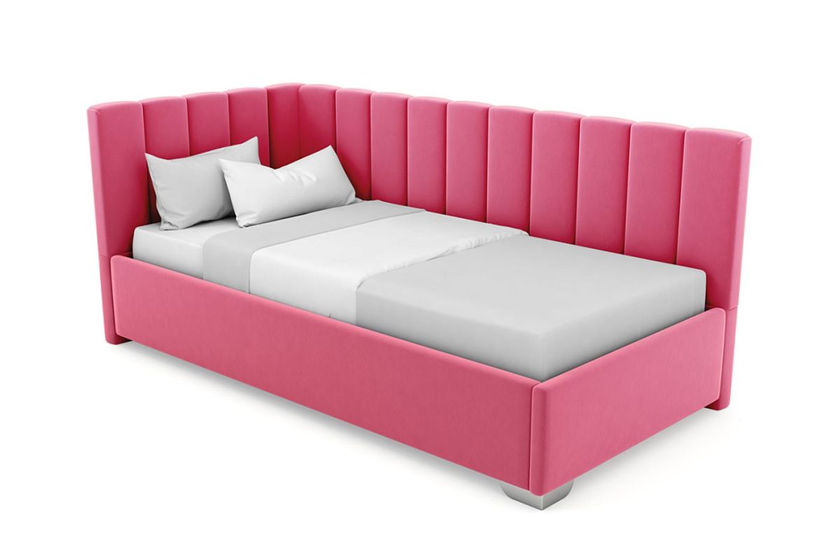 Кровать угловая Хлоя интерьерная +основание (90х200) | фото 13