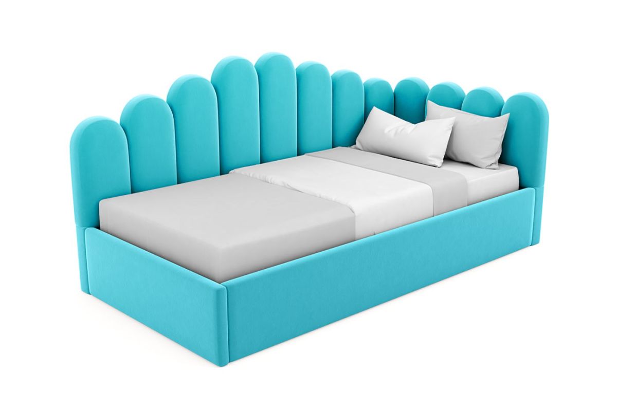 Кровать угловая Лилу интерьерная +основание (90х200) | фото 7