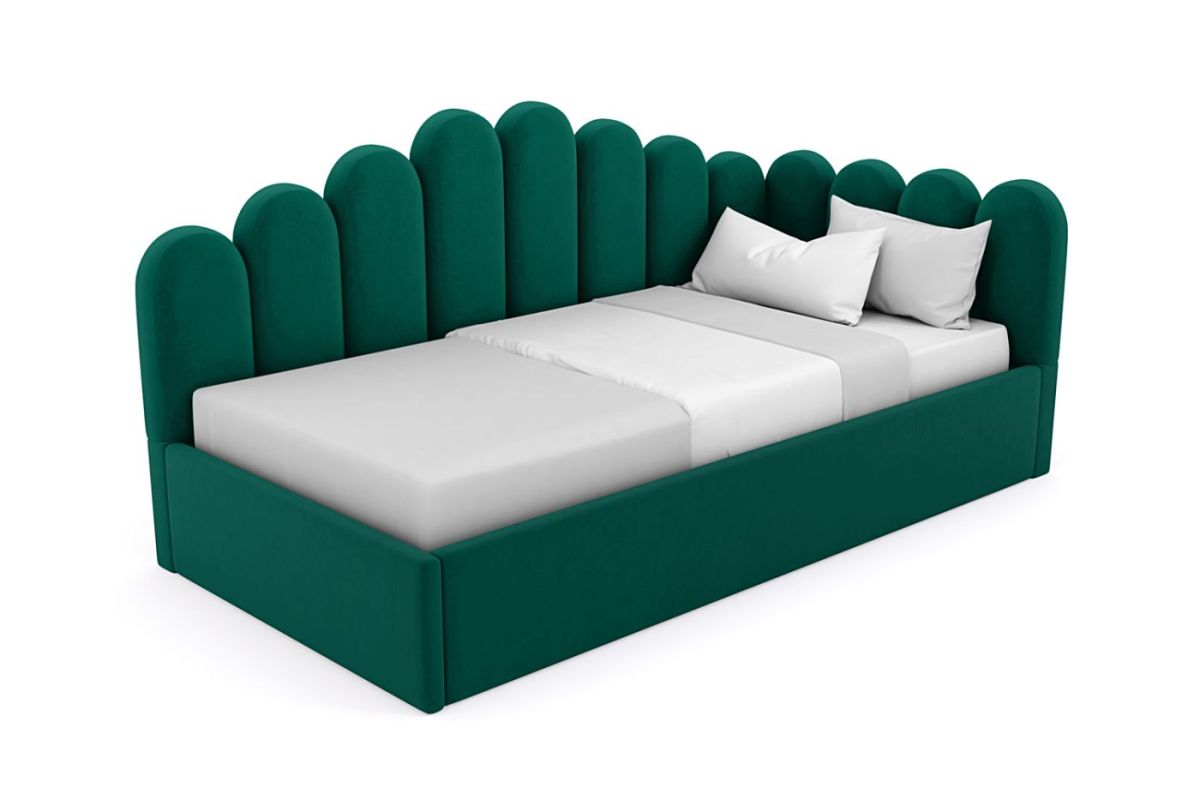 Кровать угловая Лилу интерьерная +основание (120х200) | фото 15