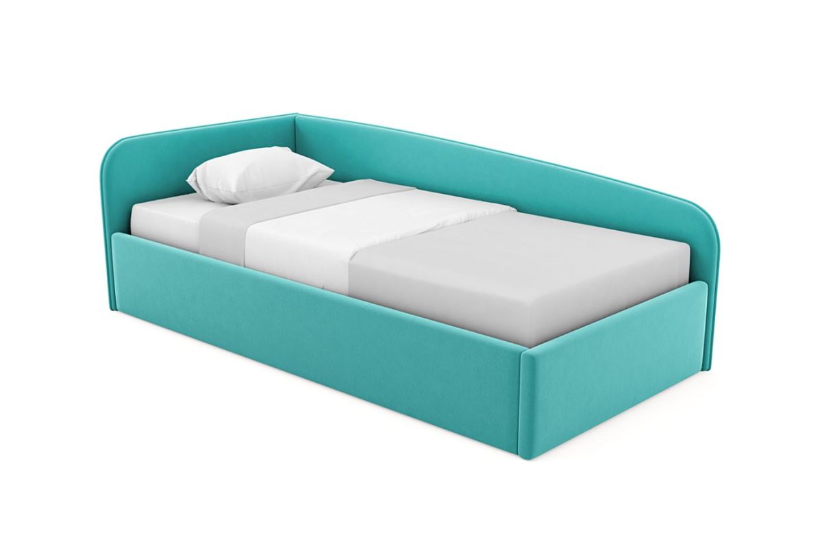 Кровать угловая Лэсли интерьерная +основание (90х200) | фото 21