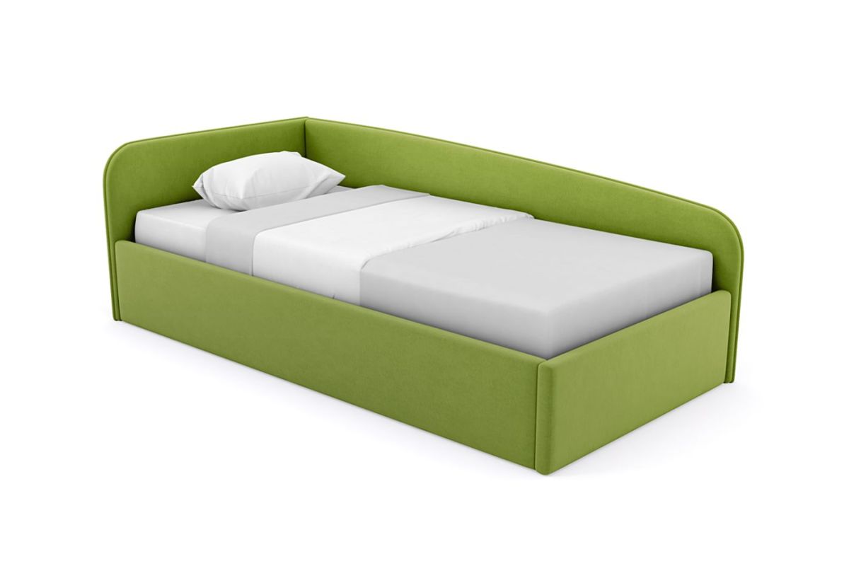 Кровать угловая Лэсли интерьерная +основание (120х200) | фото 19