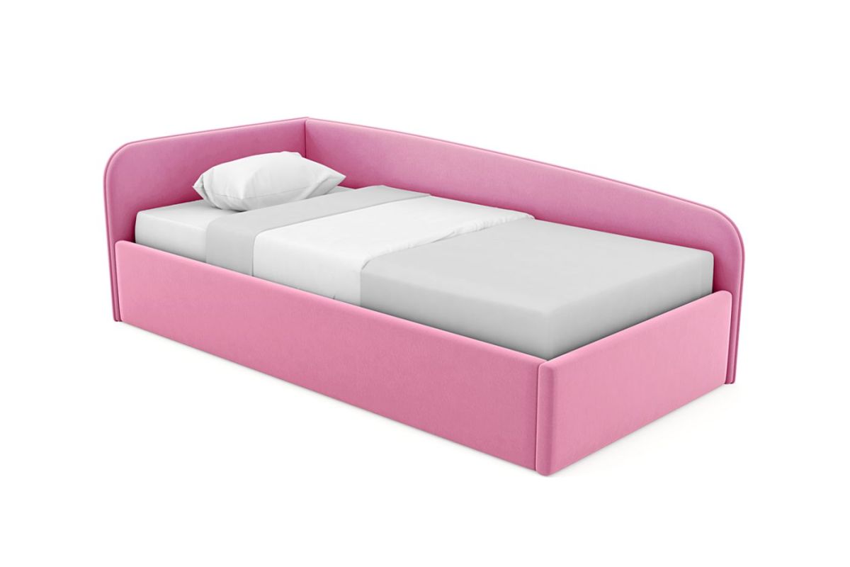 Кровать угловая Лэсли интерьерная +основание/ПМ/бельевое дно (80х200) | фото 14