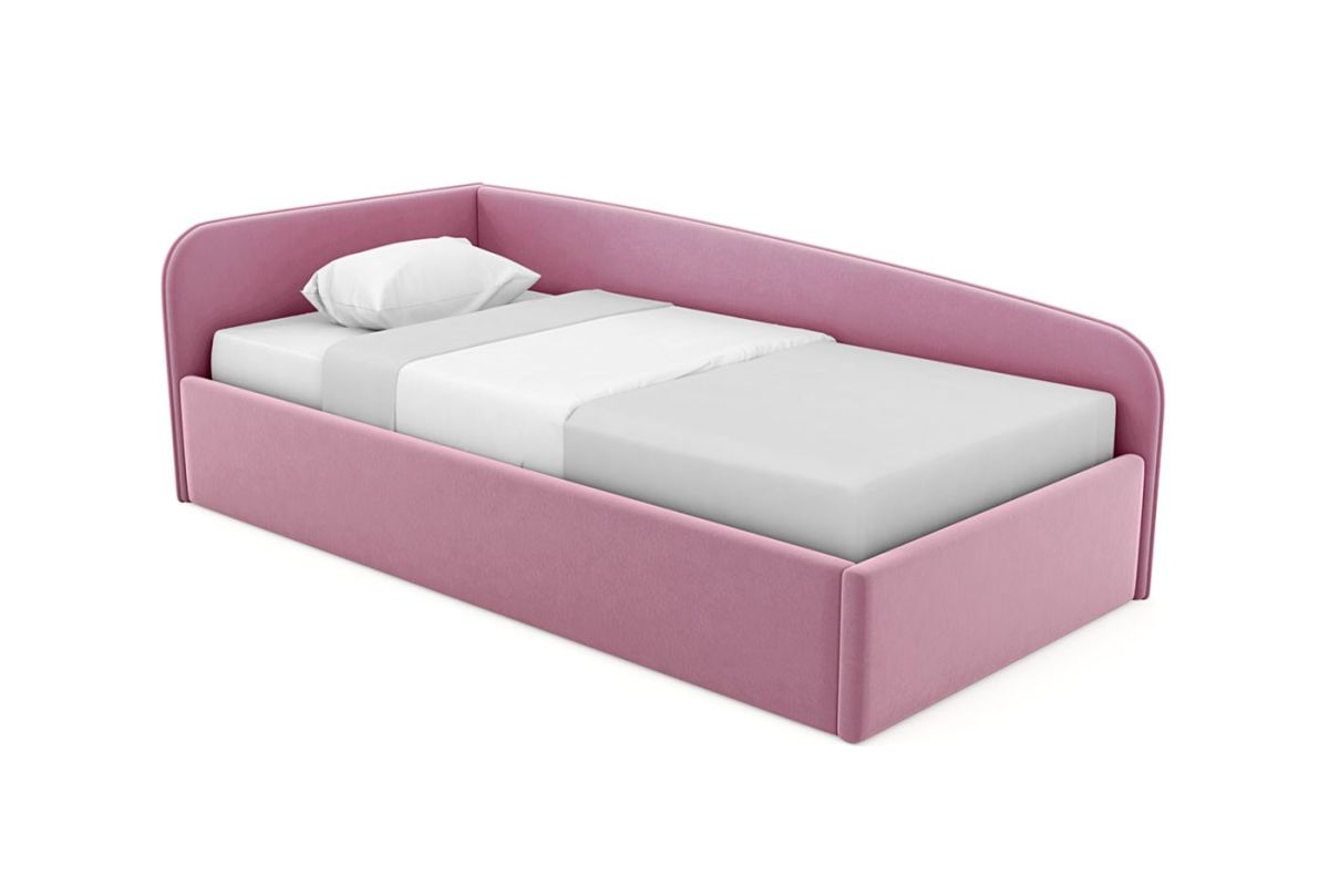 Кровать угловая Лэсли интерьерная +основание/ПМ/бельевое дно (120х200) | фото 8