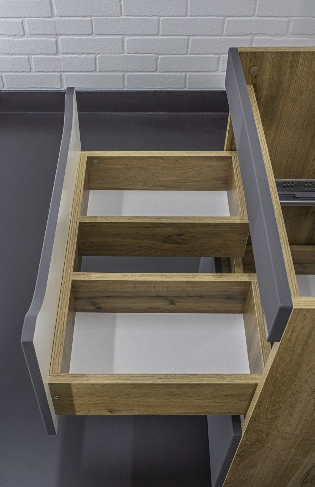 Тумба под умывальник "Енисей 60" Bruno с двумя ящиками Домино (DBr2901T) | фото 5