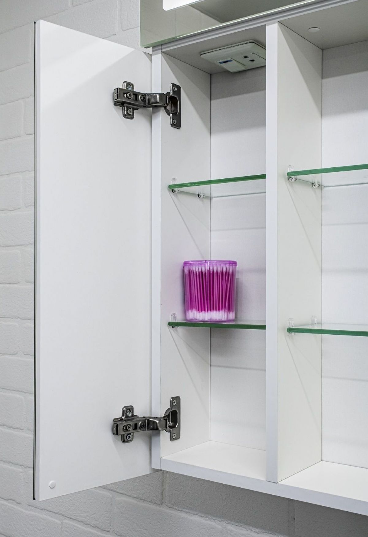 Шкаф-зеркало Аврора 60 с подсветкой LED Домино (DV8005HZ) | фото 8