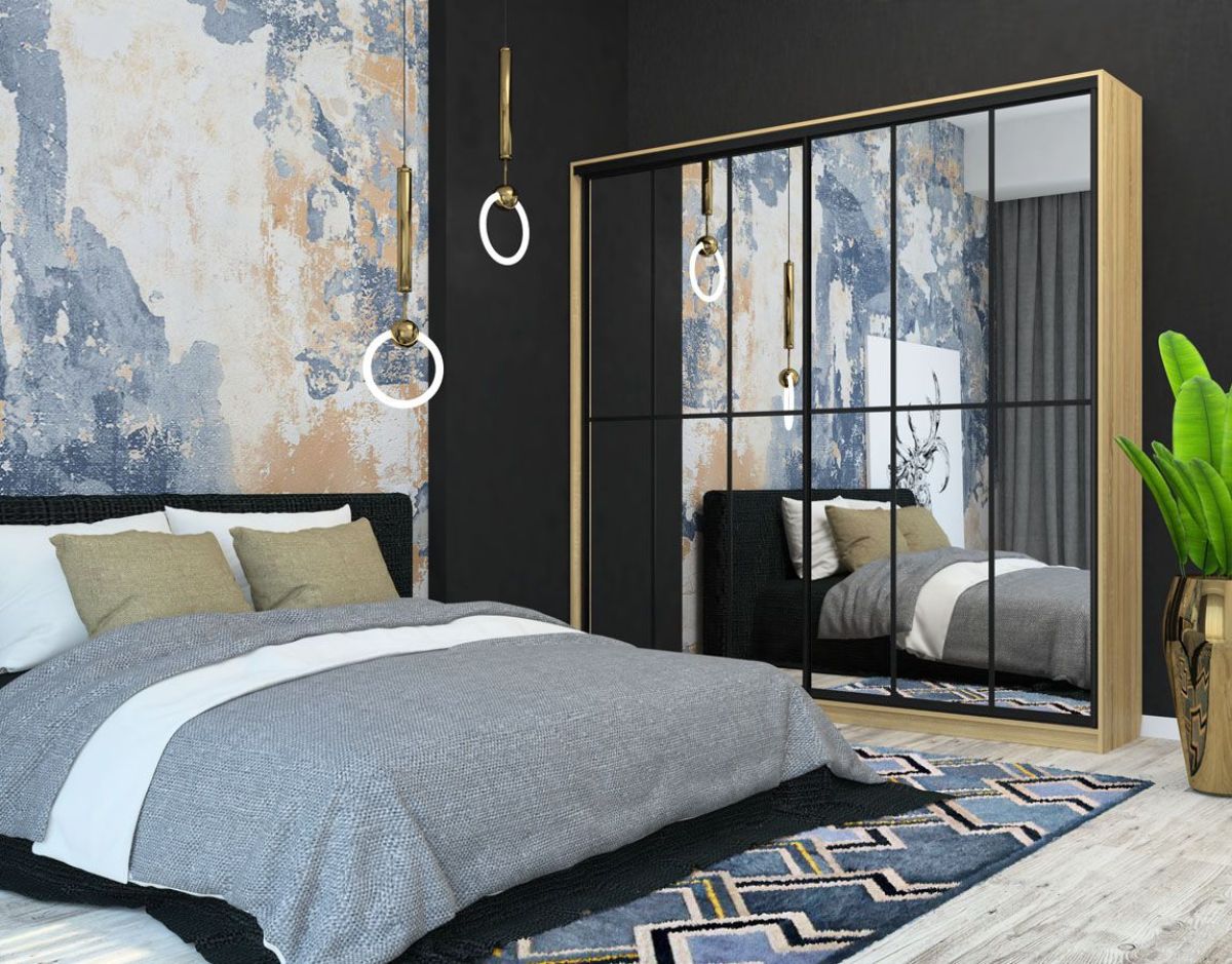 Шкаф-купе Лофт 2400 Шк24-60 (Дуб Сонома) | фото 10