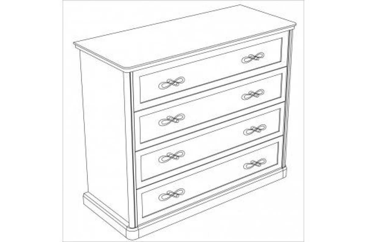 Комод широкий Натали 4 ящика | фото 3