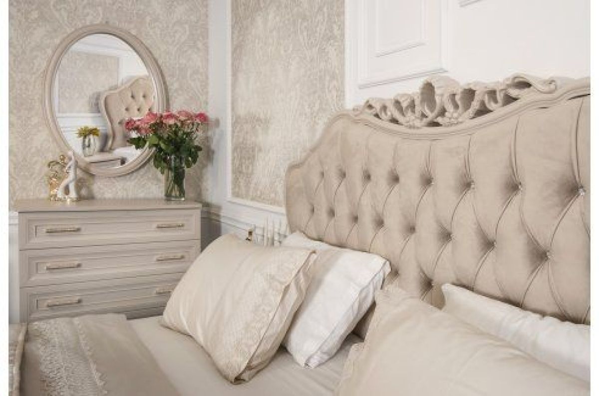 Зеркало ППУ для Комода Мокко (бежевый) | фото 2