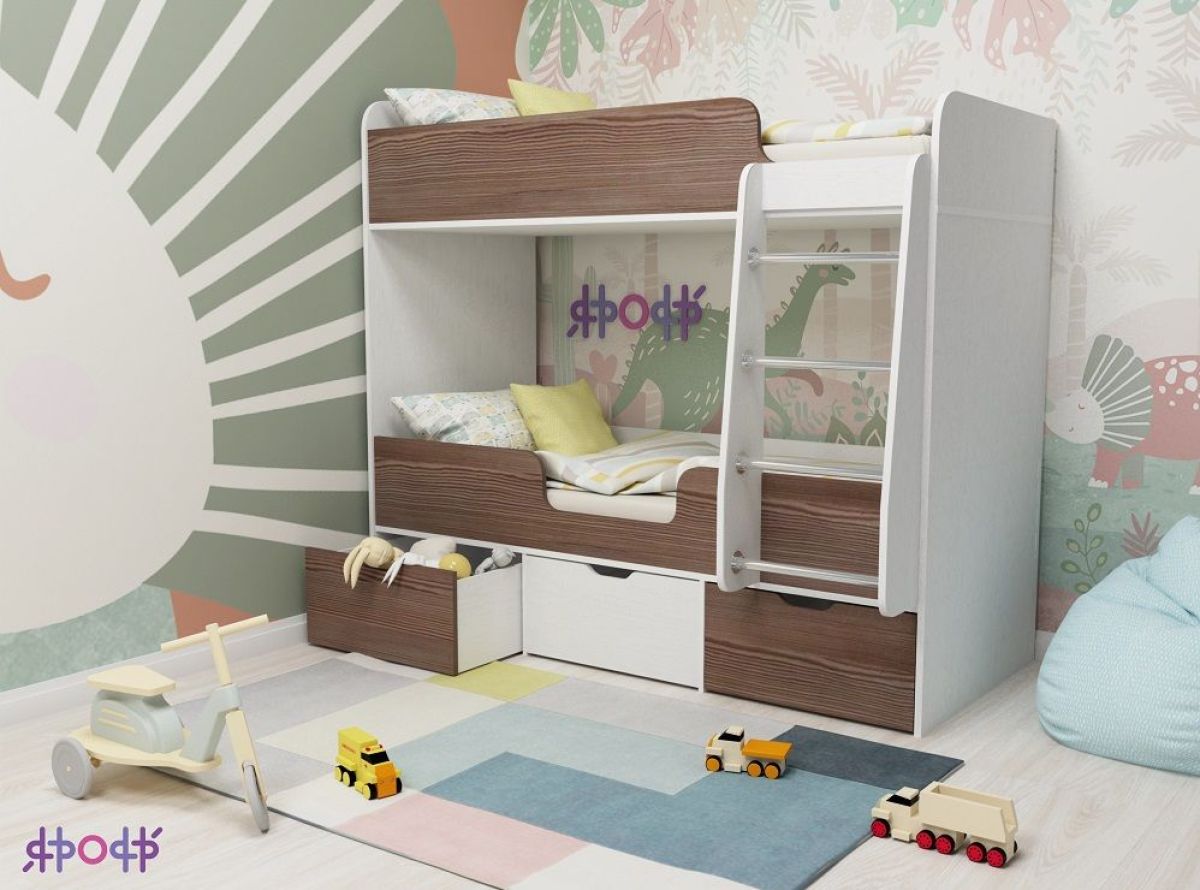 Кровать Малыш 2-х ярусная Малыш Двойняшка (700*1600) | фото 6