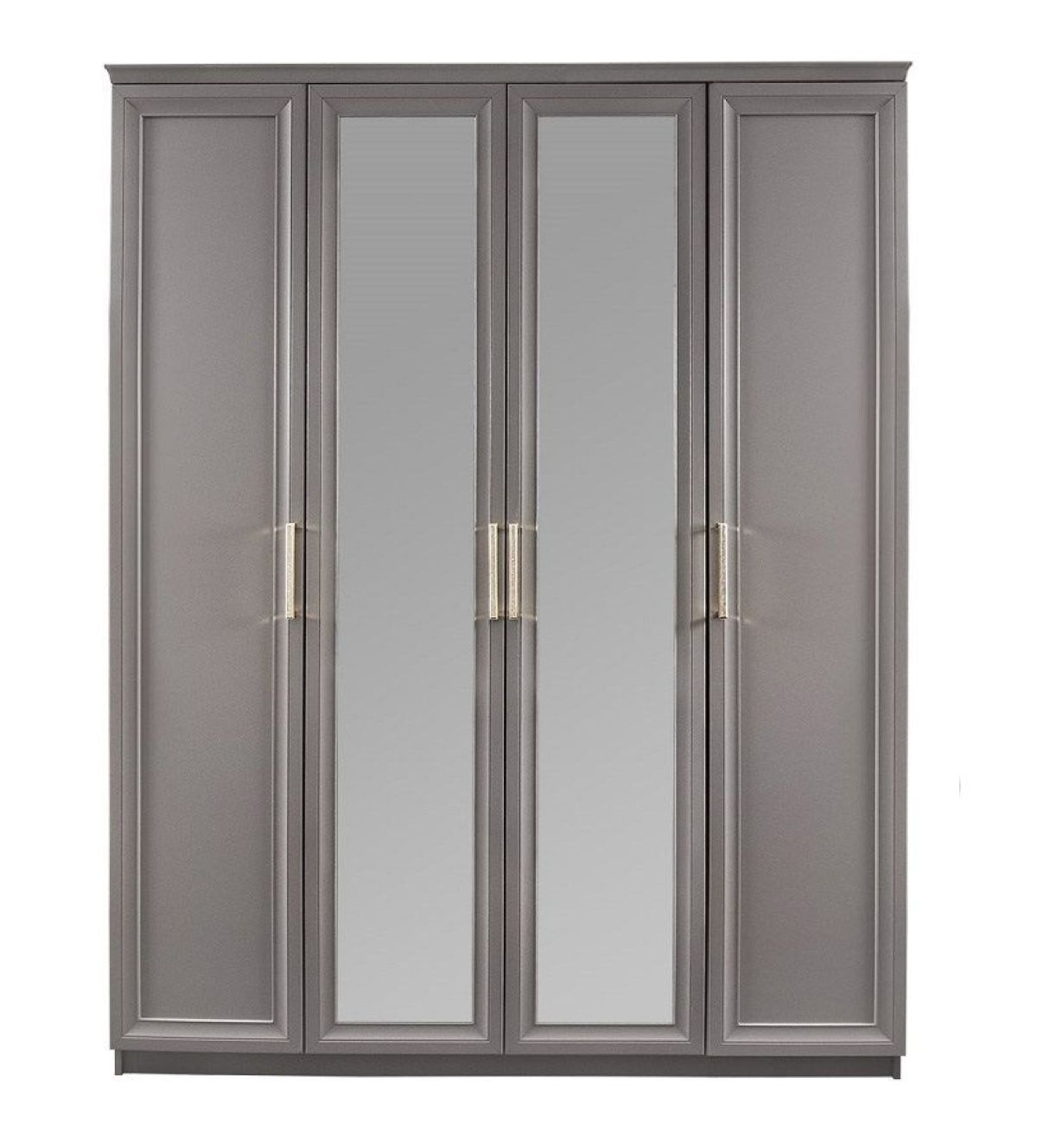 Шкаф 4-х ств с зеркалами Мокко (серый камень) | фото 2