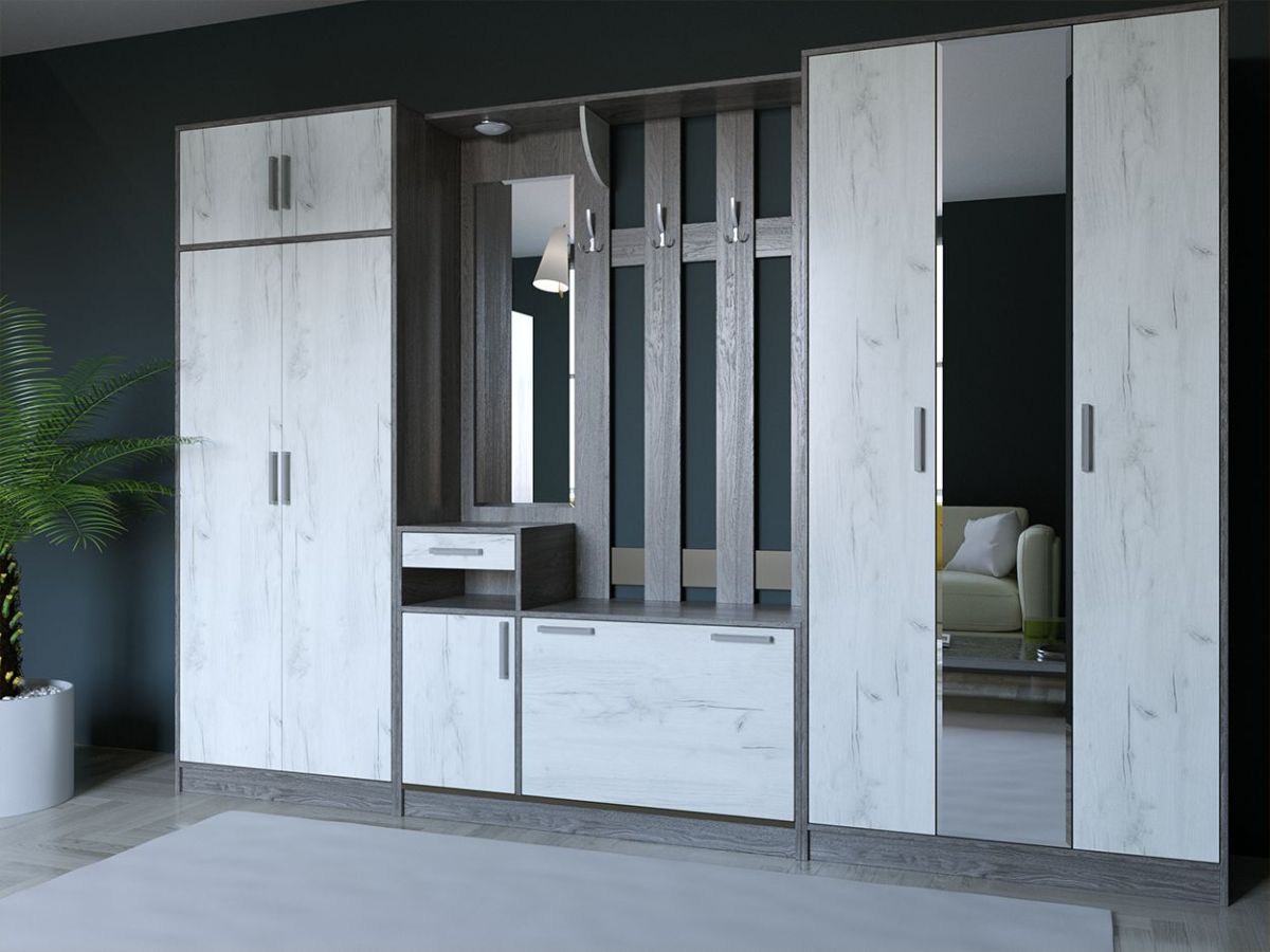 Прихожая ДИАНА-4 сек №10 (Ясень анкор/Дуб эльза) | фото 5