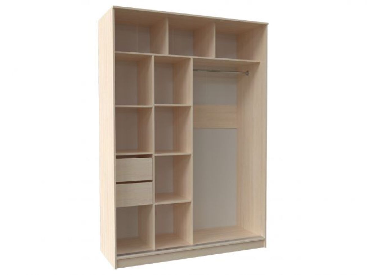 Шкаф-купе ПШ-2.9 1800 Фасад Норд (Дуб сонома/Белый жемчуг) | фото 2