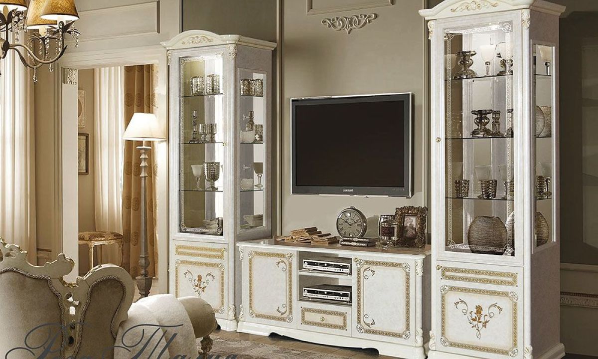 Витрина 1-дверная (11.321) Роза Талия (беж) | фото 2