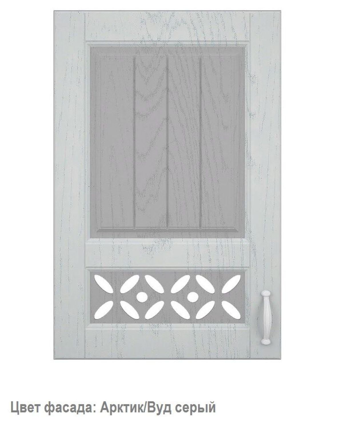 Кухонный гарнитур Камелия 3050 Арктик/Вуд серый (модульный) Горизонт | фото 3