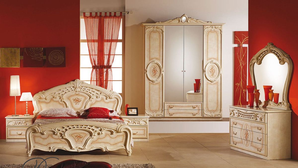 Кровать 2-х спальная 1400*2000 Роза, без основания (01.114) беж | фото 2