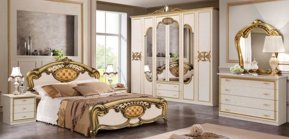 Комод (03.130) Ольга (беж/золото) | фото 2