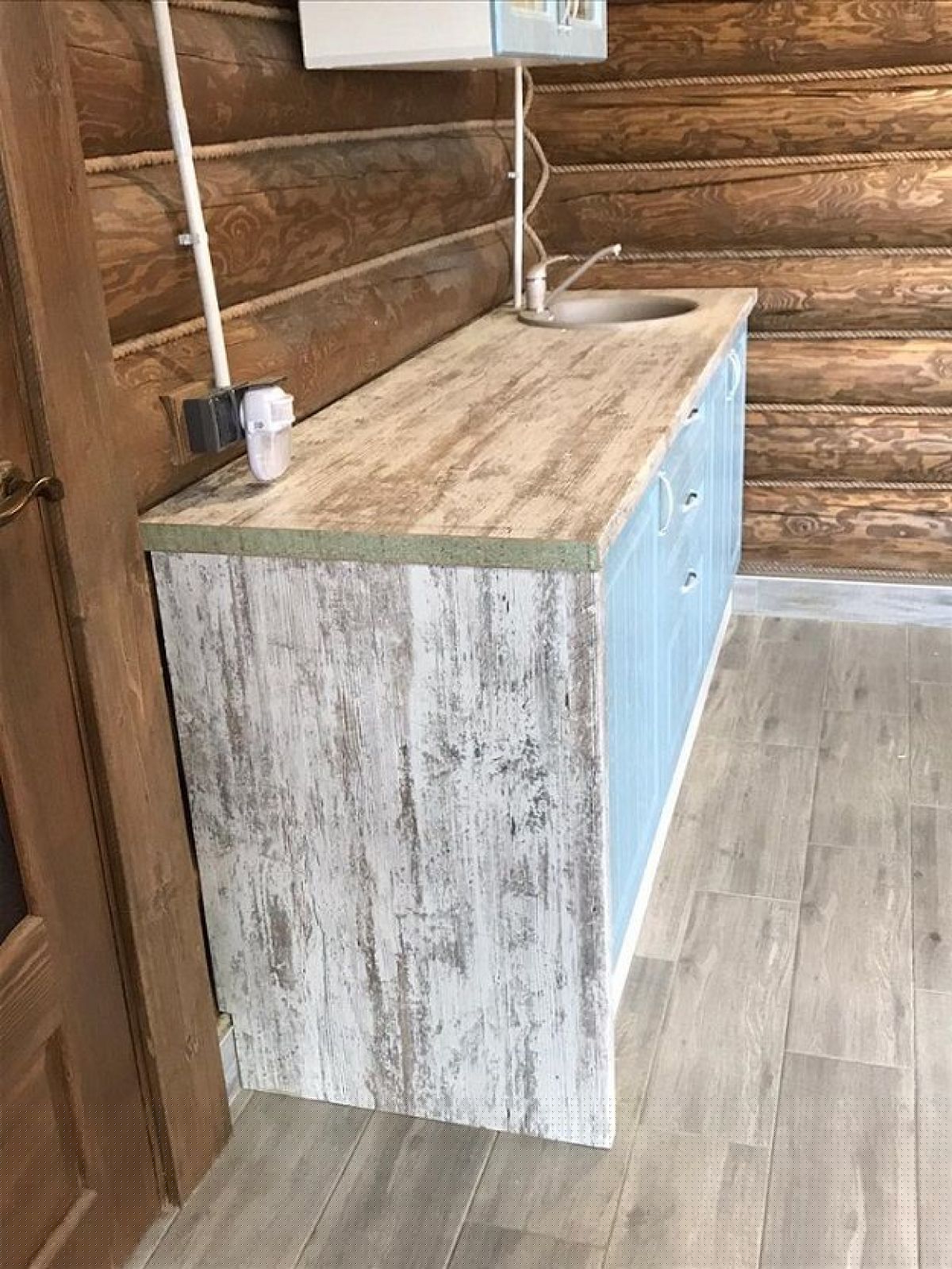 Кухонный гарнитур Принцесса угловой 1200*2400 Мурено (модульный) Горизонт | фото 12