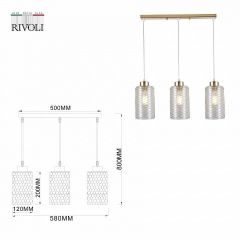 Подвесной светильник Rivoli Malice Б0054878 | фото 5