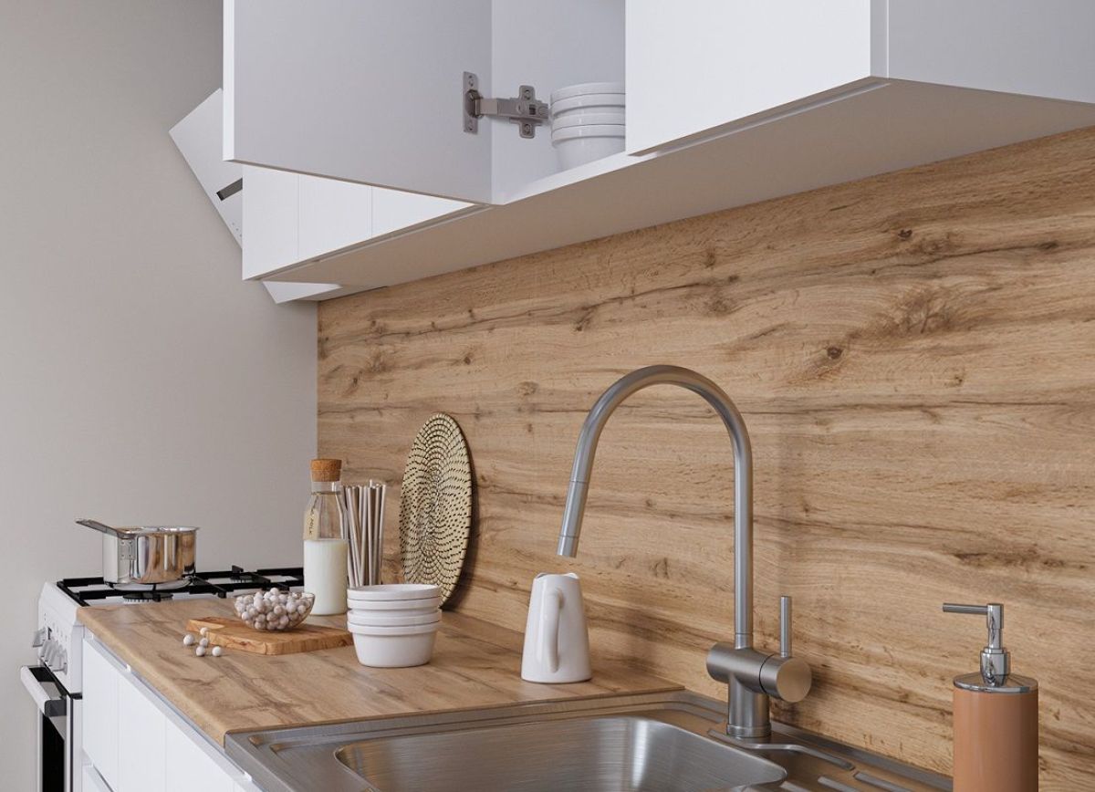 Кухня "МОРИ" 2.0 м (графит/дуб вотан) | фото 6