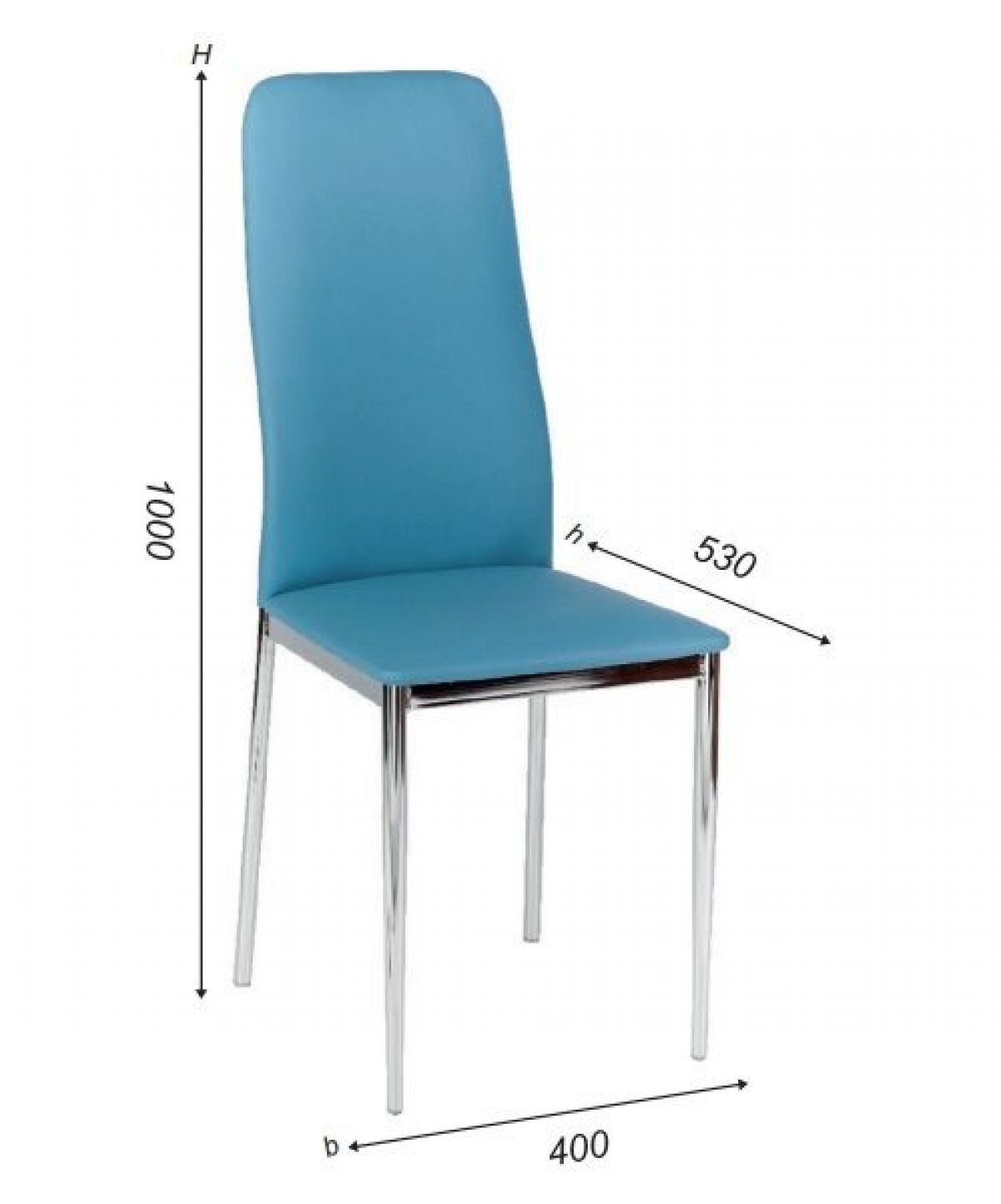 Стул Вест А1.15-03 (Стандарт) хром/кожзам (4 шт.) | фото 2