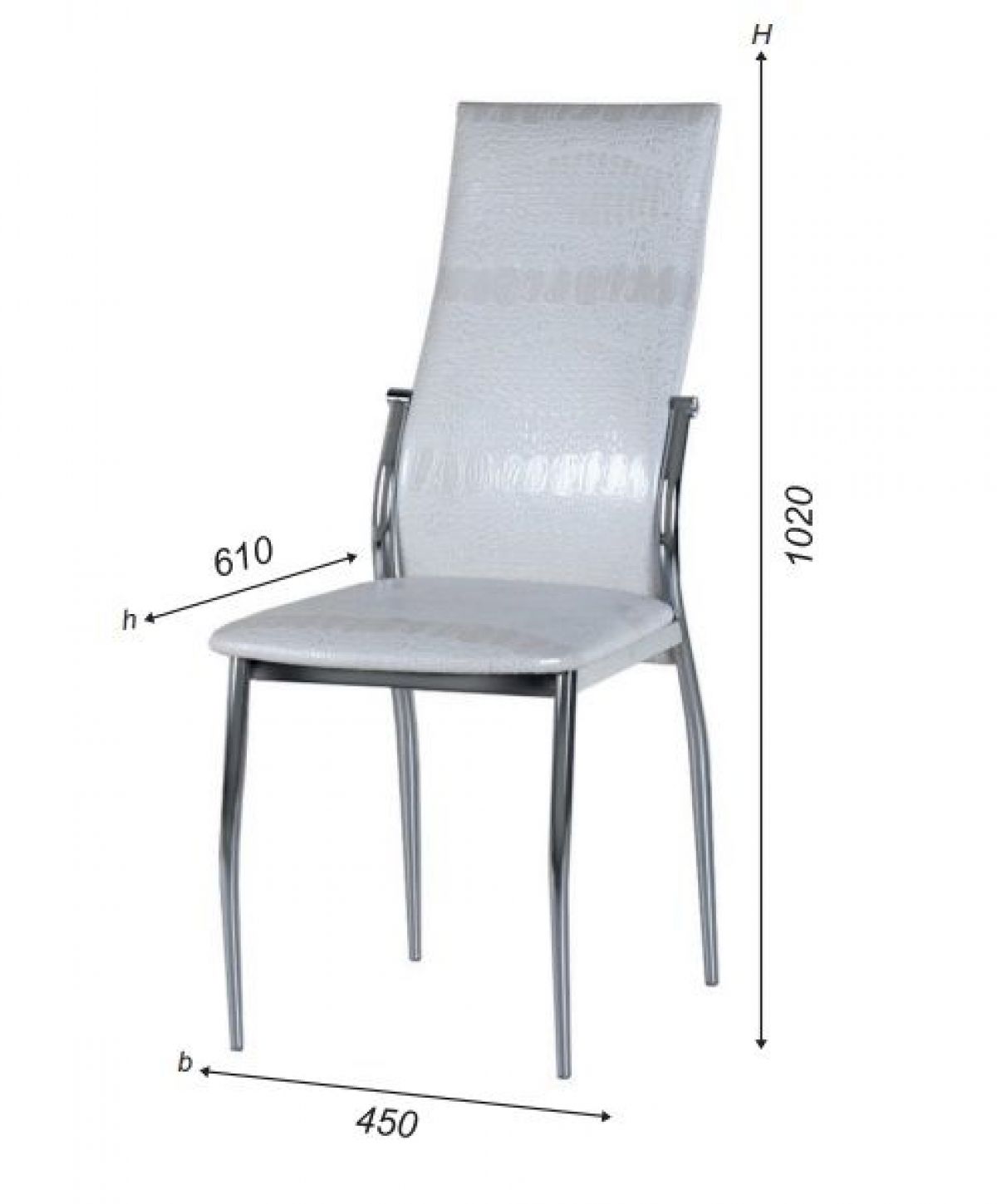 Стул  Комфорт А1.05-04 разборный (Стандарт) хром/кожзам (4 шт.) | фото 2